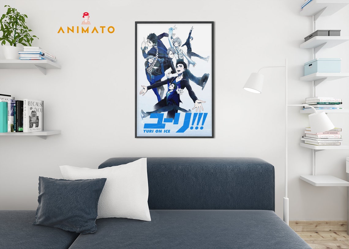 Yuri on ice Poster Art Anime manga TV room Wall Art | Etsy
