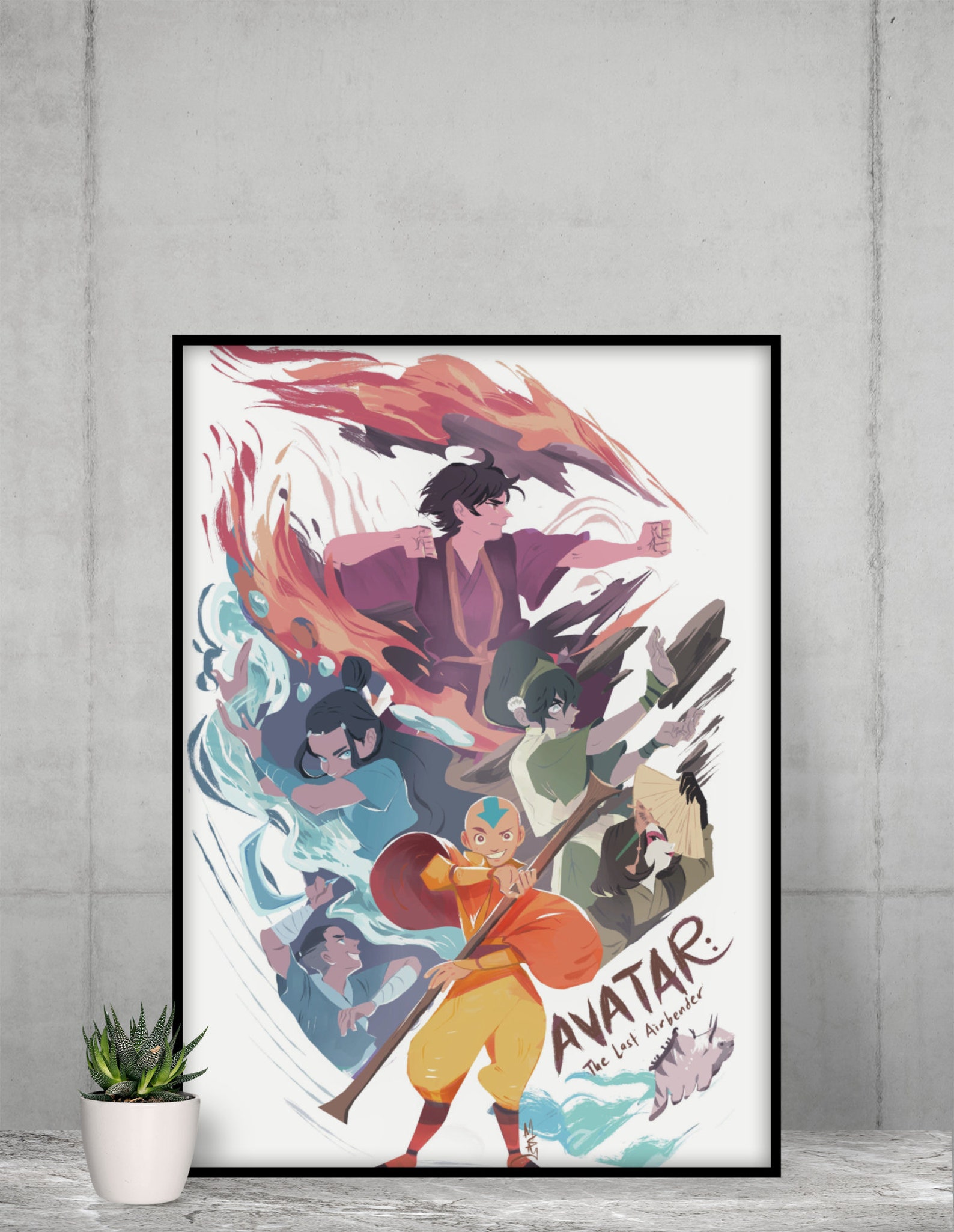 Avatar The Last Airbender Poster Legend Of Aang Legend Of | Etsy