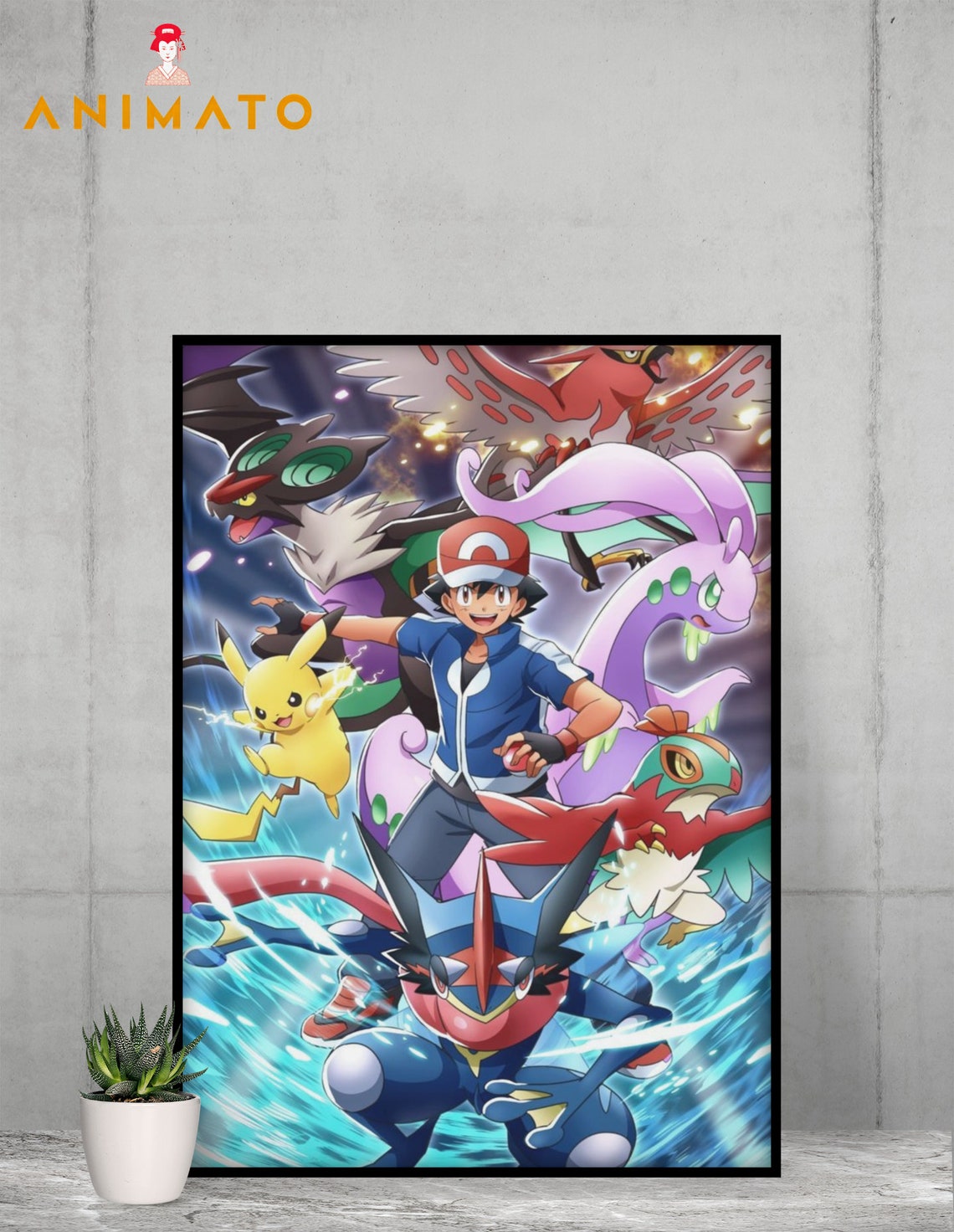 Pokemon Wall Art Poster Game Room Decor Manga Movie Etsy