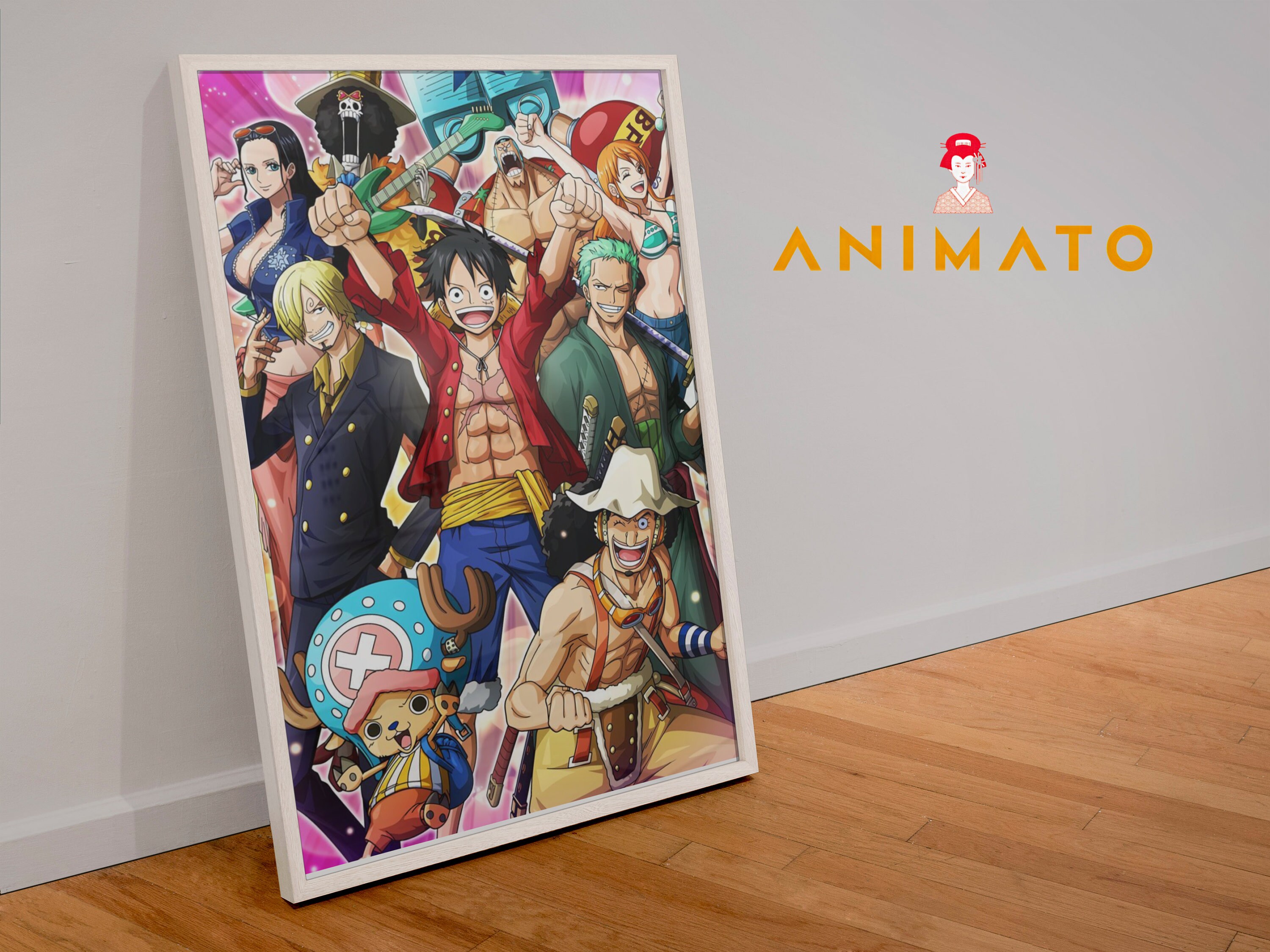 One Piece Anime Wall Art Poster Monkey d Luffy All Might Etsy