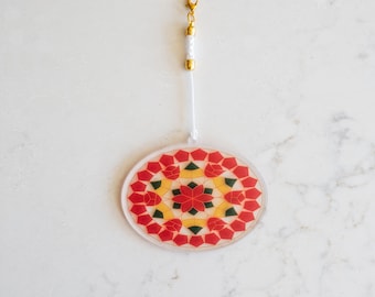 Capiz Parol Filipino Christmas Lantern Inspired Acrylic Ornaments | Tulip