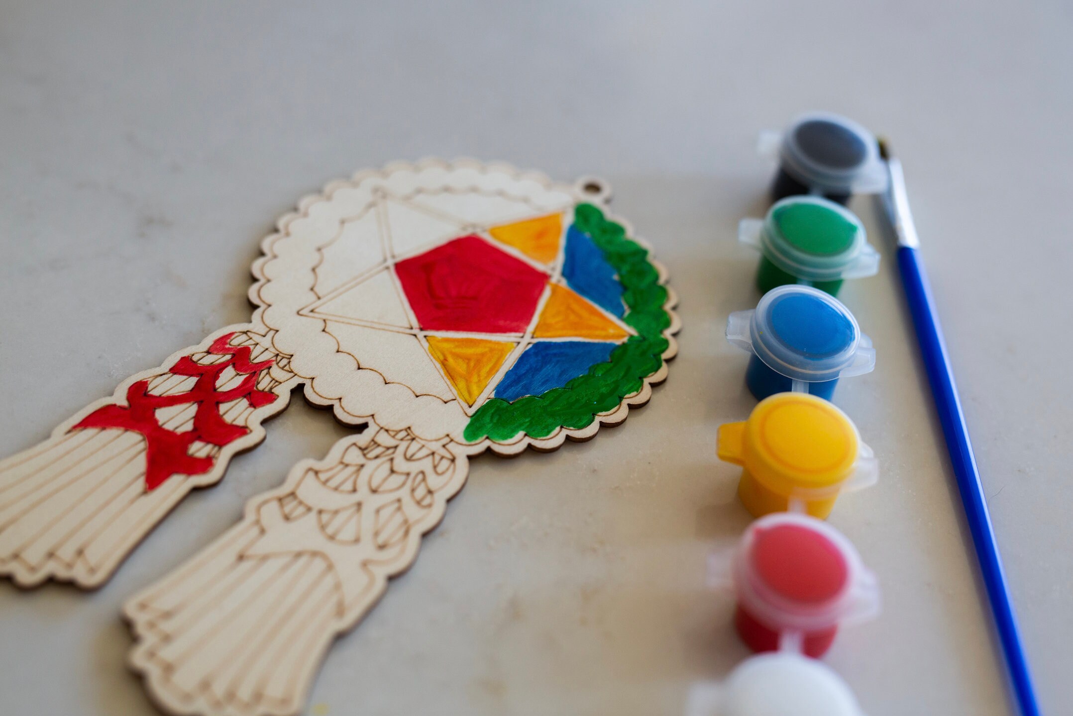Filipino Capiz Parol Wooden Christmas Ornament Paint Kit - Etsy