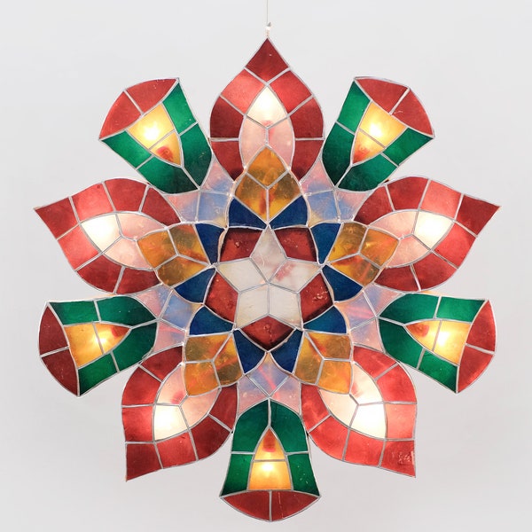 NO FLASH!! Sampabell Capiz Parol Philippine Christmas Lantern