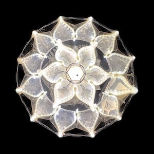 LED 14" White Mini Capiz Parol Philippines Christmas Lantern