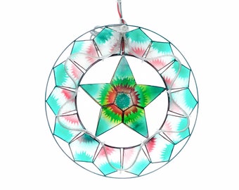 14" Colored Mini Capiz Parol Philippines Christmas Lantern