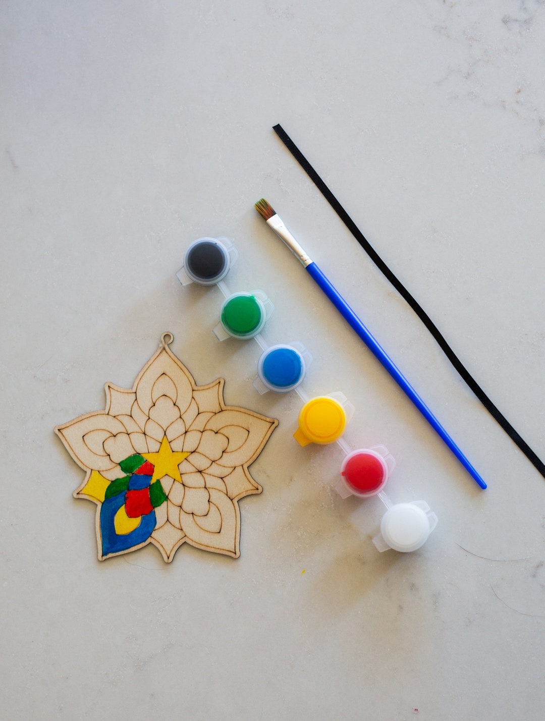 Filipino Capiz Parol Wooden Christmas Ornament Paint Kit - Etsy