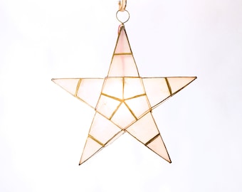 White Star Capiz Parol Philippines Christmas Lantern