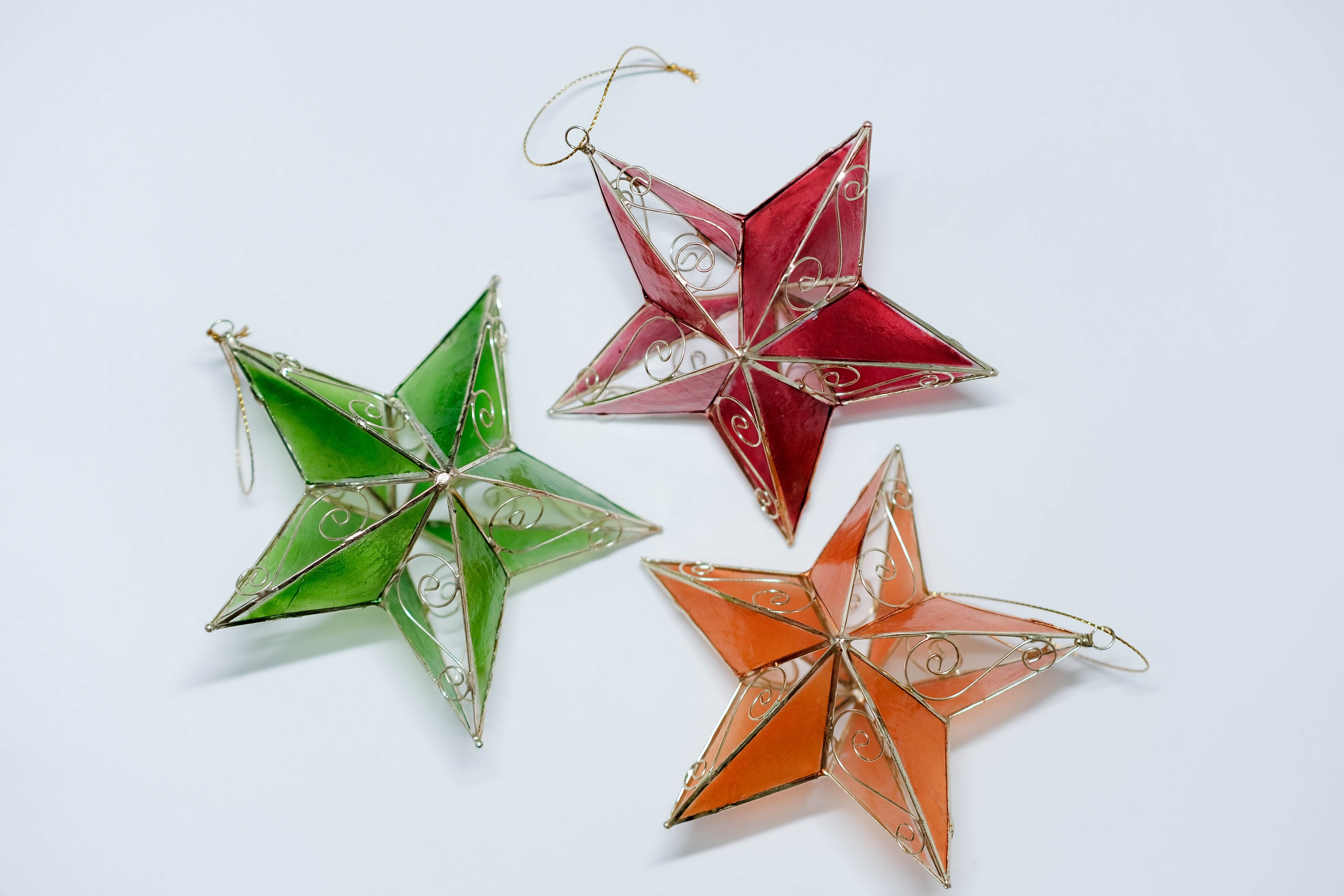 Capiz Star Ornaments - Etsy