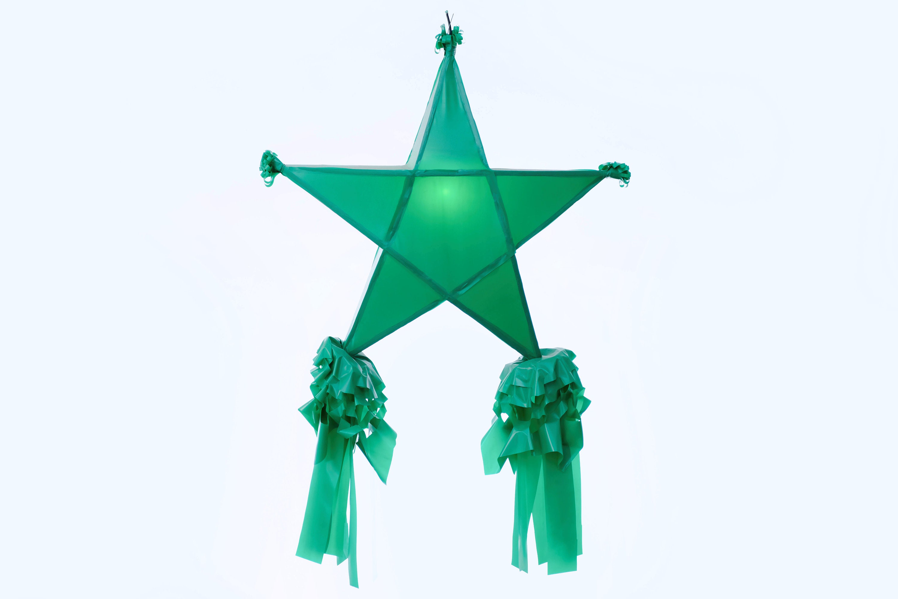 Green Traditional Bamboo Parol Philippine Christmas Lantern