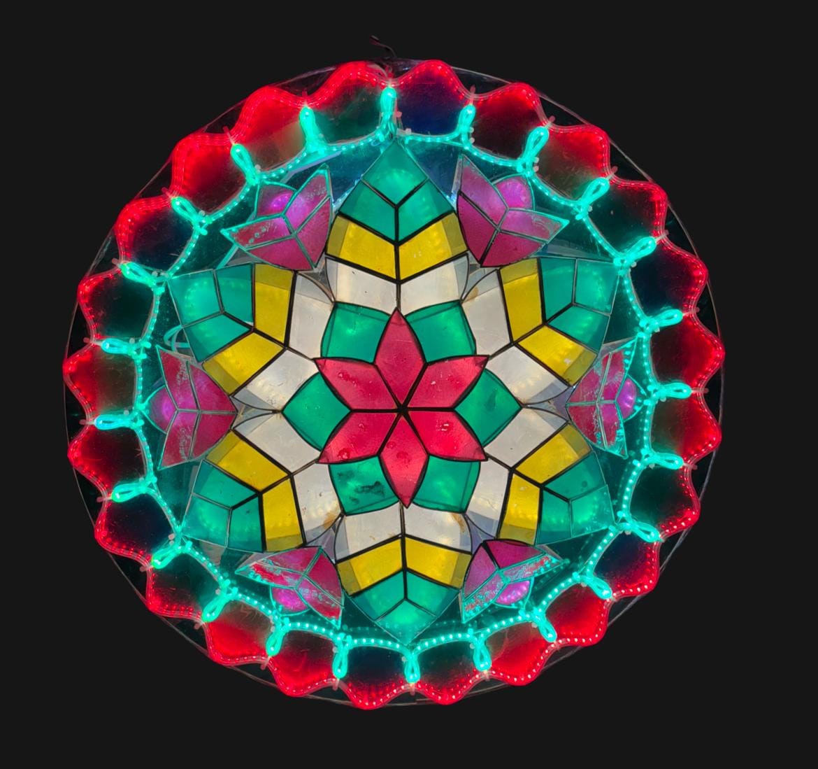 Capiz Lantern Parol カピス製クリスマスパロル（ランタン） Tulip LED Capiz Parol Christmas Lantern - Etsy