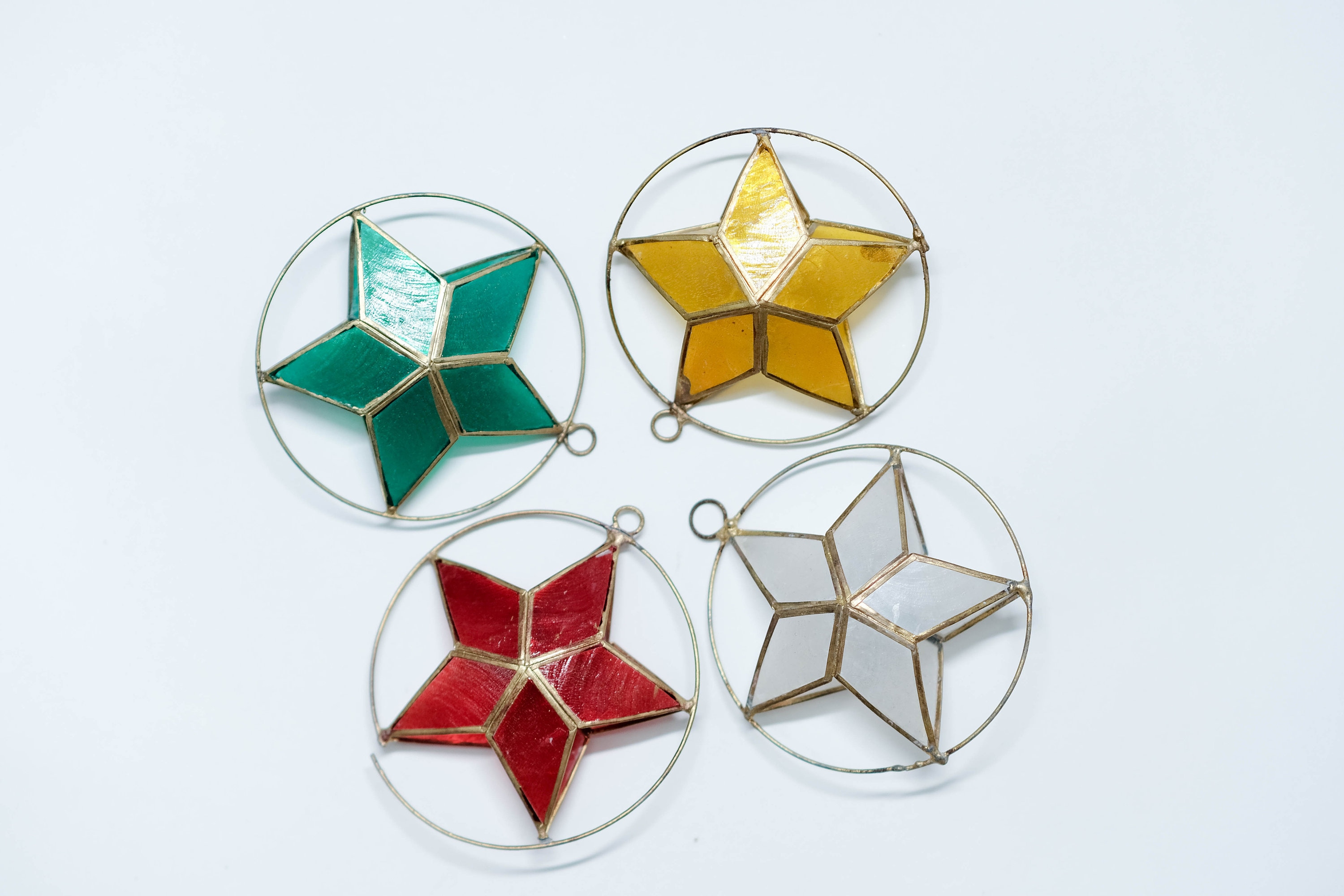 Mini Parol Capiz Star Ornaments