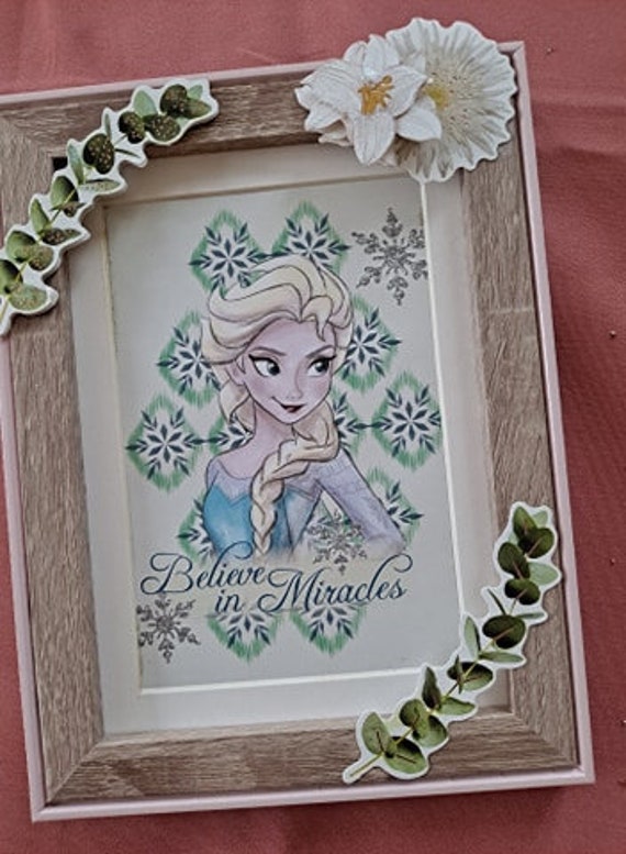Cadre Déco Reine Des Neiges 3D