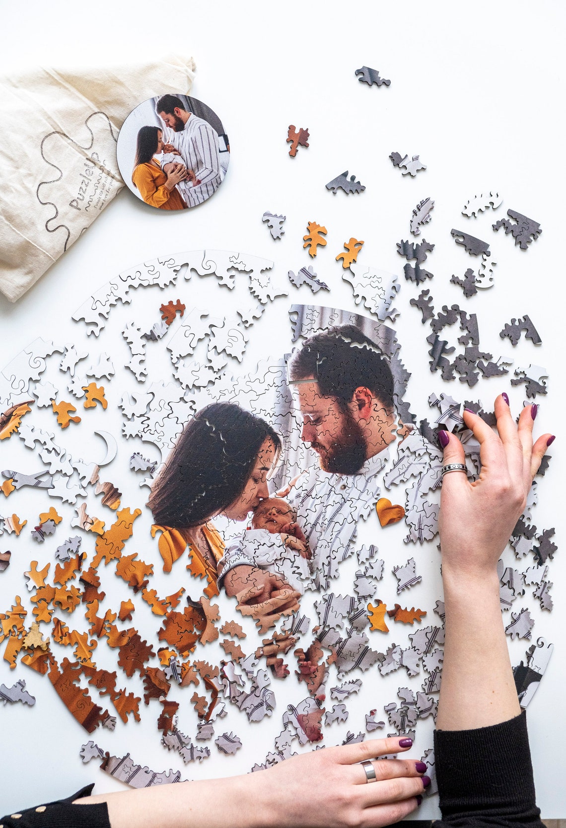 Personalized Jigsaw Puzzle Photo Puzzle Bridal Shower Gift Etsy