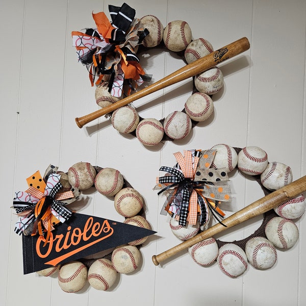 Baseball Wreath