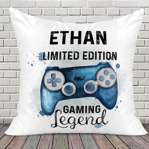Personalised Gaming Cushion, Gamer Gift, Gamer Pillow Gift, Ultimate Gamer Gift, Teenage Boy Gift, Gamer Girl Gift, Gaming Mad, Gaming