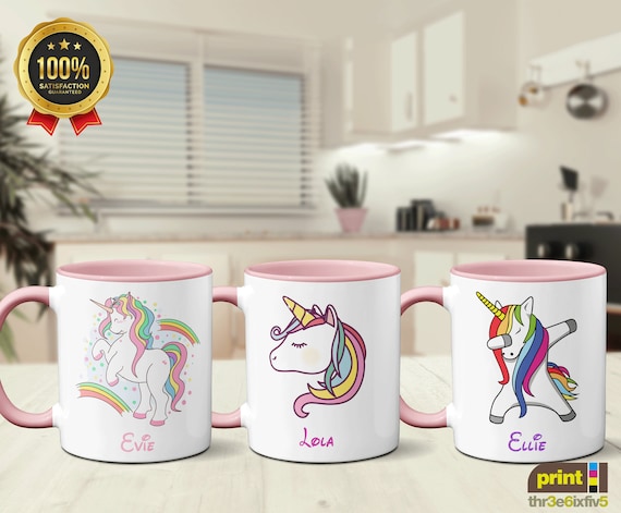 Tazza unicorno personalizzata, riempitivo per calze per bambini