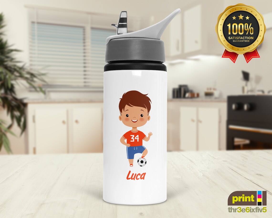 Personalised Boys Water Bottle School Water Bottle Gym Etsy