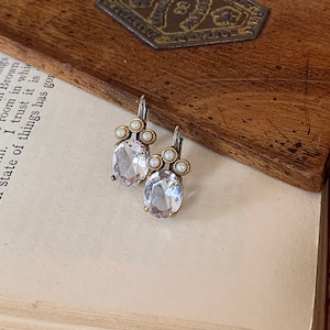 Elegant Victorian Style Crystal Earrings