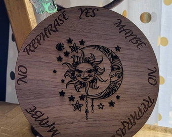 Pendulum Board Engraved with Sun and Moon