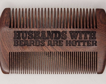 Beard Comb Personalized, Wooden, Groomsmen Gift, Any Saying or Name