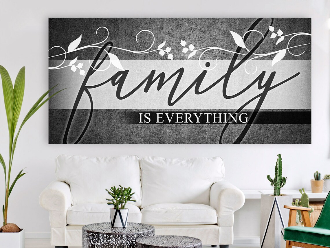 Family Wall Art Family Is Everything CANVAS Wall Art Etsy