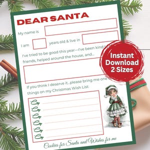 Brief aan de kerstman, kerstverlanglijst voor kinderen, brief aan de kerstman voor kinderen, afdrukbare brief van de kerstman, brief beste kerstman, verlanglijst kerstman