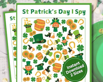 St. Patrick's Day I Spy Game: Classroom Activity (PDF)