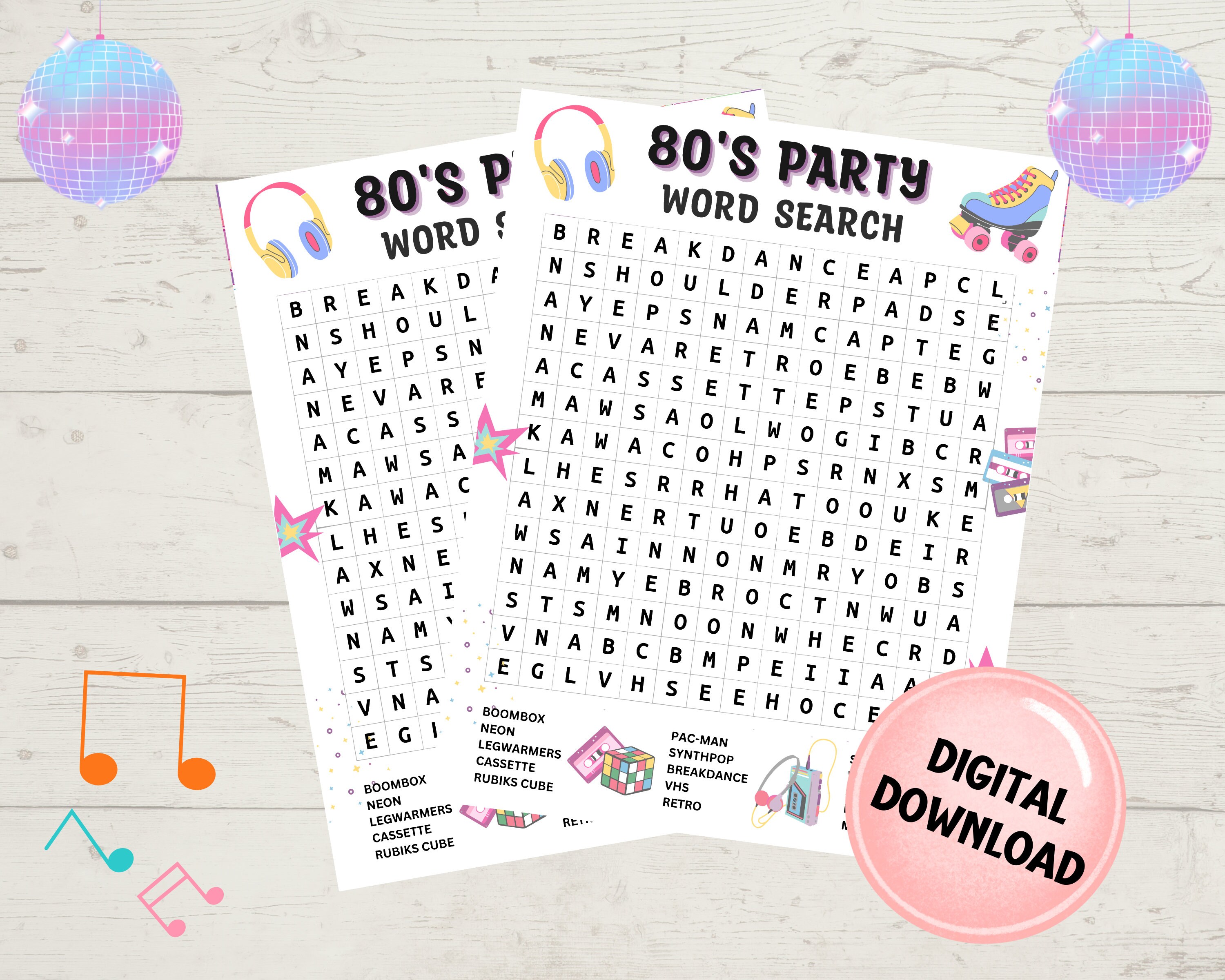 80s-party-games-printable-games-80s-theme-party-birthday-party-games