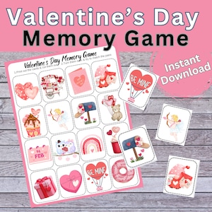 Tarjetas de actividades imprimibles de San Valentín, hojas de trabajo preescolares de San Valentín, tarjetas de movimiento para preescolar, tarjetas emergentes de San Valentín para niños, juguetes para niños
