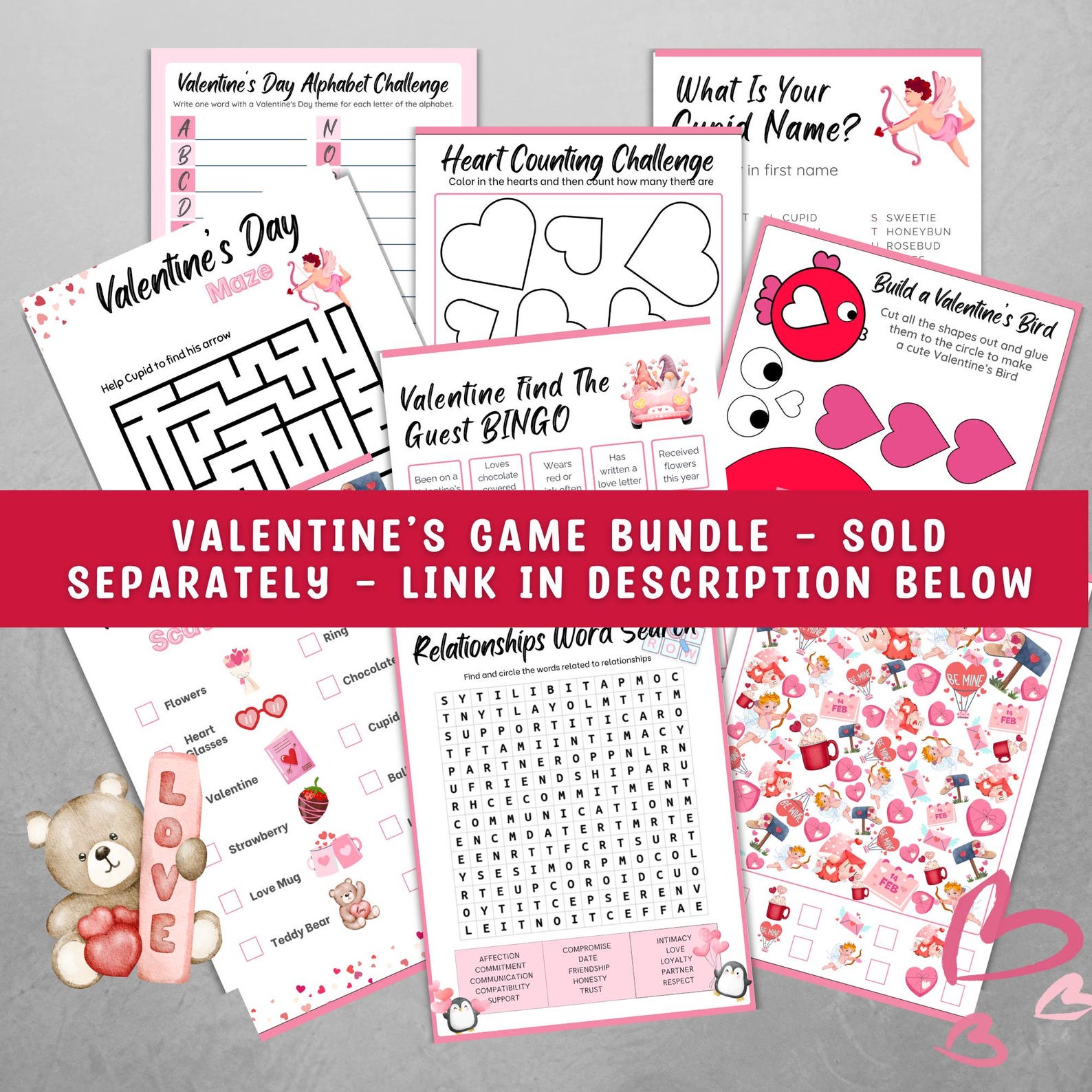 Saran Wrap Game Challenge Cards, Plastic Wrap Challenge Cards Printable, Galentines Day Games ...