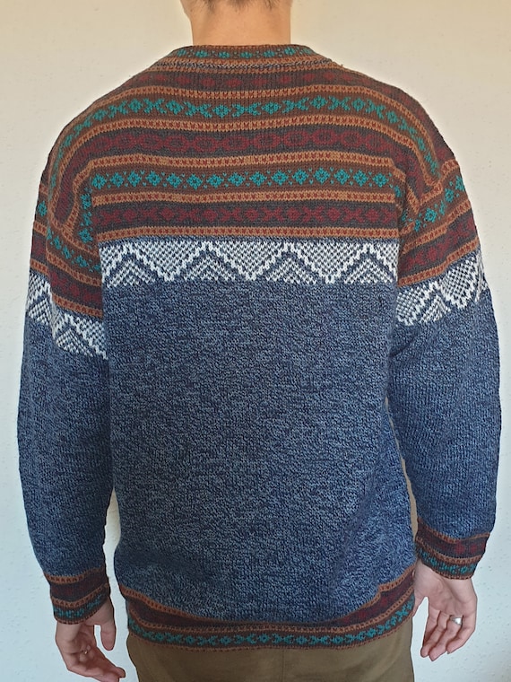 Alpaca Sweater Maglioni Peruviani Maglione Peruviano Uomo Maglione