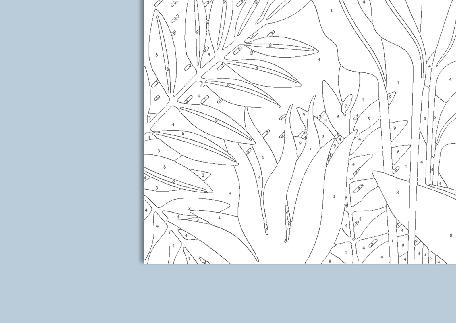 Paint by number plants