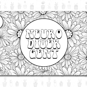 Neurodivergent Ausmalbilder / Sofort Download / DIY Art