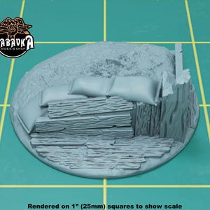 Trench Warfare Topper for 50mm Plastic Base | Sculpts by Zabavka Workshop | Tabletop/Wargaming Miniature Bases/Basing