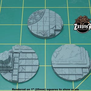 Sisters Temple Toppers for 40mm Plastic Bases #1 (Set of 3) | Sculpts by Zabavka Workshop | Tabletop/RPG/Wargaming Miniature Bases/Basing