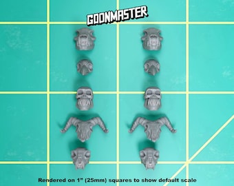 Base Bits - Animal Skulls (10 bit pack) | Sculpts by GoonMaster | 32mm Scale | Sci-Fi & Fantasy tabletop miniature Kitbash Base Bitz
