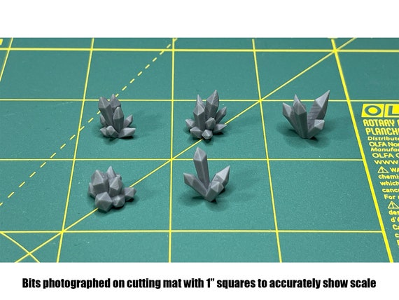 Base Bits Crystals 5 Bit Pack Sculpts by Goonmaster Fantasy Tabletop RPG  Miniature Basing Bit Pack 