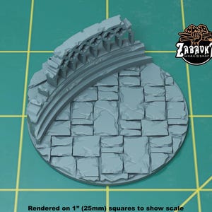 Sisters Temple Topper for 50mm Plastic Base | Sculpts by Zabavka Workshop | Tabletop/RPG/Wargaming Miniature Bases/Basing