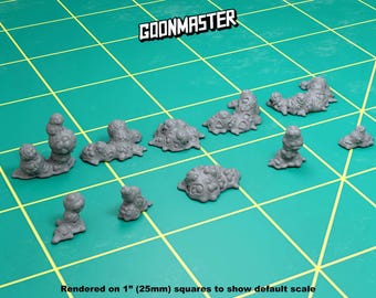 Base Bits - Organic Mass (10 bit pack) | Sculpts by GoonMaster | 32mm Scale | Sci-Fi & Fantasy tabletop miniature Kitbash Base Bitz