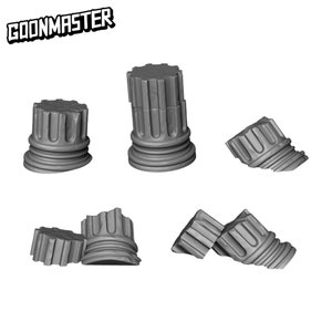 Base Bits - Ruined Pillars (5 bit pack) | Sculpts by GoonMaster | Sci-Fi & Fantasy tabletop miniature Kitbash Base Bits