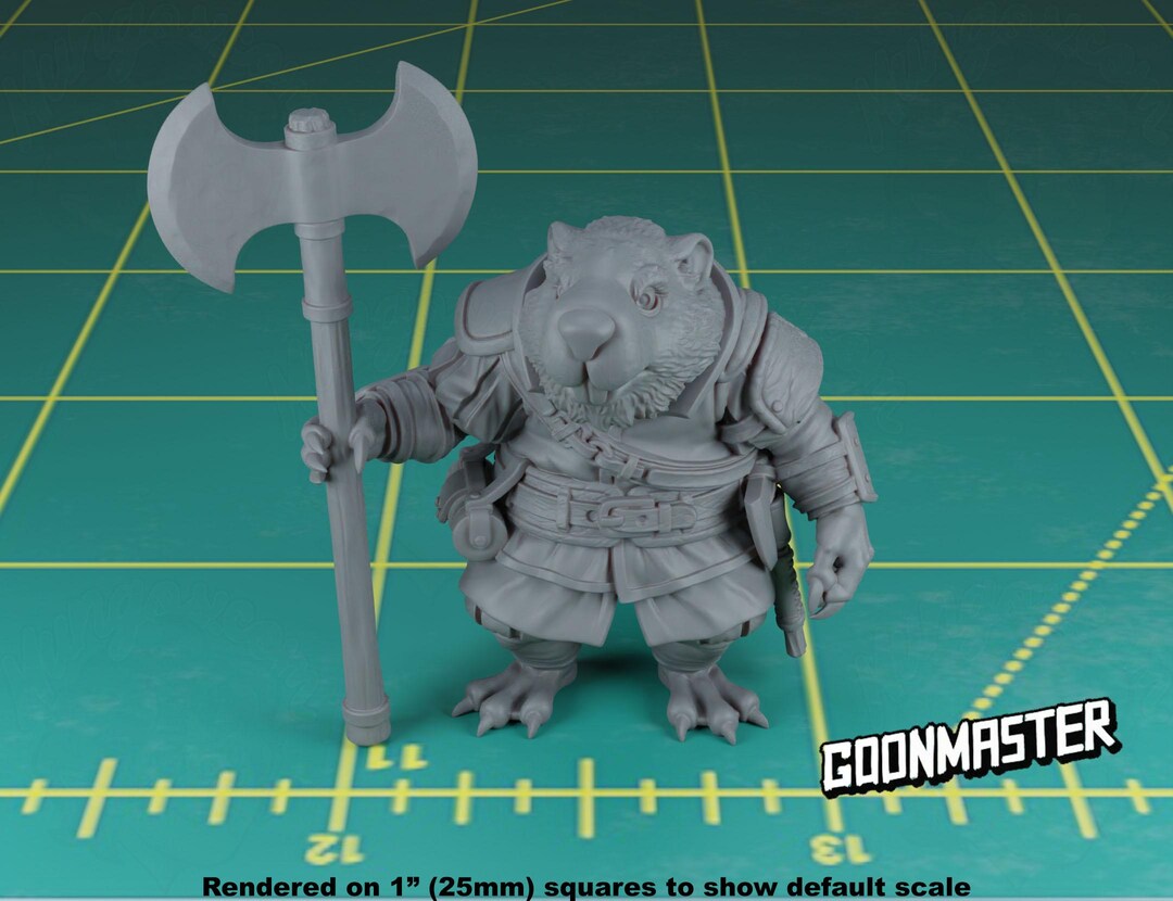 Beaver Logsplitter Soldier #1 | Sculpt by Goonmaster | Fantasy Tabletop ...