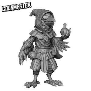 Plague Bird #1 (Raven/Kenku/Birdfolk) | Sculpt by GoonMaster | Fantasy tabletop RPG miniature