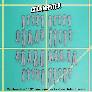 Base Bits - 40x Purity Seals (40 bit pack) | Sculpts by GoonMaster | 32mm Scale | Sci-Fi & Fantasy tabletop miniature Kitbash Base Bitz