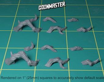 Base Bits - Roots (12 Bit Pack) | Sculpts by GoonMaster | 32mm Scale | Sci-Fi & Fantasy tabletop miniature Kitbash Base Bitz