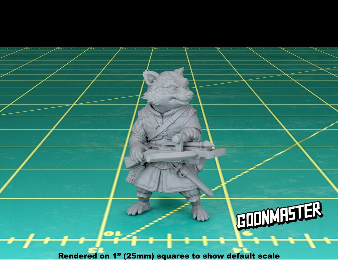 Raccoon Ranger With Crossbow #2 | Sculpt by Goonmaster | Fantasy ...