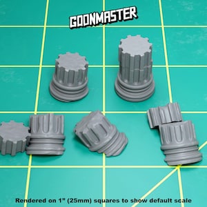 Base Bits - Ruined Pillars (5 bit pack) | Sculpts by GoonMaster | 32mm Scale | Sci-Fi & Fantasy tabletop miniature Kitbash Base Bitz