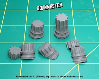 Base Bits - Ruined Pillars (5 bit pack) | Sculpts by GoonMaster | 32mm Scale | Sci-Fi & Fantasy tabletop miniature Kitbash Base Bitz