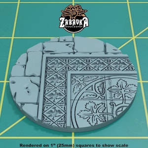 Adept Temple Topper for 50mm Plastic Base | Sculpts by Zabavka Workshop | Tabletop/RPG/Wargaming Miniature Bases/Basing