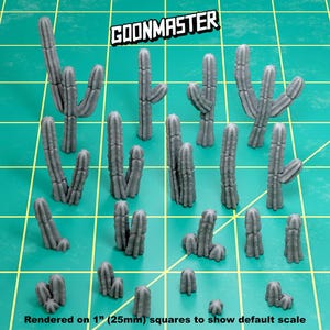 Cereus Repandus Cactus (20 bit pack) | Sculpts by GoonMaster | 32mm Scale | Sci-Fi & Fantasy tabletop miniature Kitbash Base Bitz