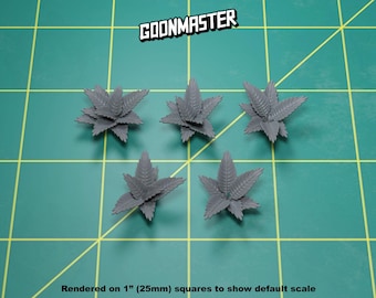 Base Bits - Ferns #1 (5 Bit Pack) | Sculpts by GoonMaster | 32mm Scale | Sci-Fi & Fantasy tabletop miniature Kitbash Base Bitz